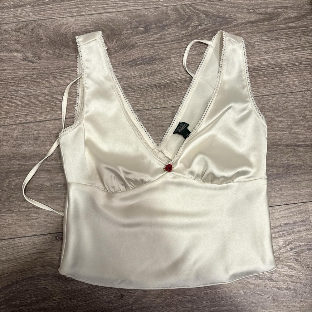 Elegant Cream Satin Camisole